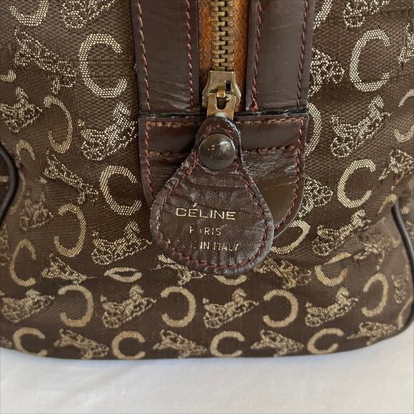 Celine Brown Monogram Shoulder Bag - Picture 3 of 13